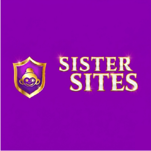 Cheeky Riches sister sites icon featuring a golden shield with a smiling mascot on a purple background.