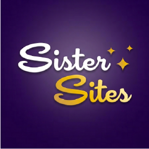 Genie Riches sister sites icon with elegant script text and sparkles on a purple gradient background.