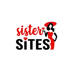 Lady Riches sister sites icon featuring stylized text with a female silhouette and red accents on a light background.