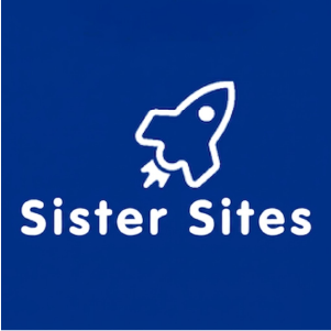 Rocket Bingo sister sites icon featuring a white rocket illustration on a blue background.